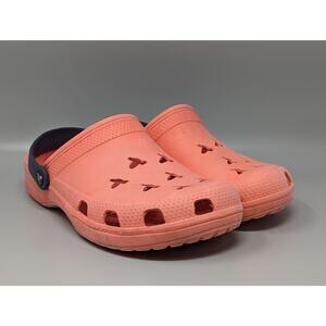 Bird Dogs Men's Slip on Clogs Water Shoes Orange Navy Size 11